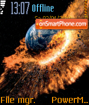 Скриншот темы Earth Destruction