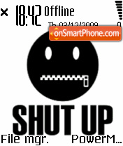 Shut Up theme screenshot