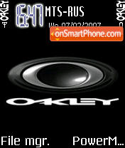 Oakley tema screenshot