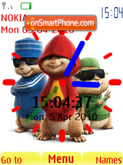Alvin Clock theme screenshot