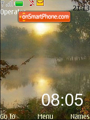 Morning 7 Days clock es el tema de pantalla