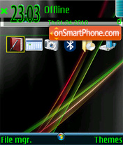 Capture d'écran Windows 7. thème