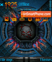 Dark skull 01 theme screenshot