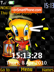 Tweety Clock es el tema de pantalla