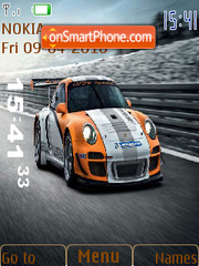 Скриншот темы Porsche 911 GT3 R Hybrid 2010 SWF