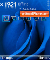 Blue Rose 01 es el tema de pantalla