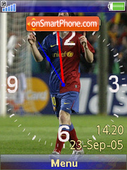 Messi clock theme screenshot