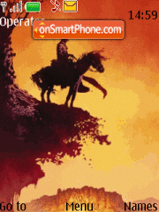 Capture d'écran Horse & man thème