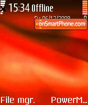 Capture d'écran N3230 Red Theme thème