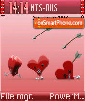 Happy Valentine es el tema de pantalla