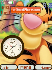 Capture d'écran Tigger Clock thème