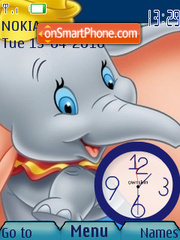Dumbo Clock es el tema de pantalla