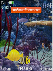 Mobile Aquarium anim Fl 1.1 es el tema de pantalla