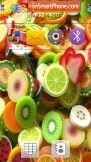 Скриншот темы Fruity Colours