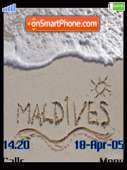 Capture d'écran Maldives thème