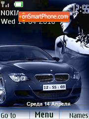 BMW SWF Clock 01 theme screenshot