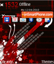 Capture d'écran Xpress rock red thème