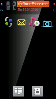Neon Abstract tema screenshot