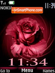 Abstract rose es el tema de pantalla