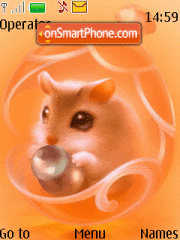 Cute hamster theme screenshot