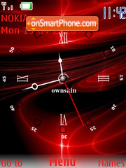 Red Clock Theme-Screenshot