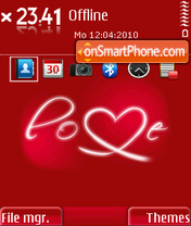 Red Love 02 Theme-Screenshot