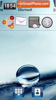 Rain Drop 01 tema screenshot