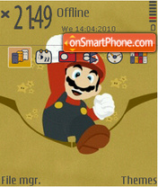 Mario grey fp1 Theme-Screenshot