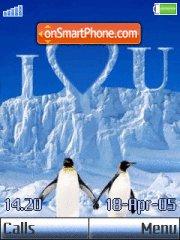 Penguin Love tema screenshot