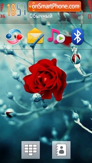Red Rose 02 tema screenshot