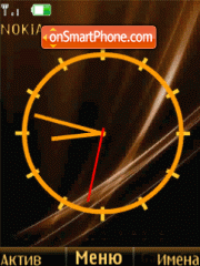 Скриншот темы Nokia analog clock anim