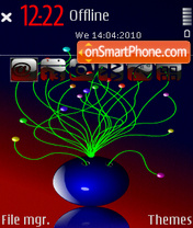 Bowling Flowers tema screenshot