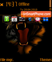 Скриншот темы Black tiger 02
