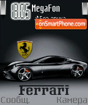 Скриншот темы Animated Ferrari
