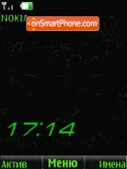 Скриншот темы Nokia clock flash anim