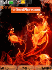 Fire Flowers theme screenshot