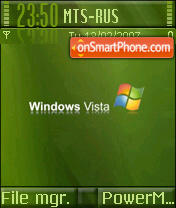 Скриншот темы Vista Green