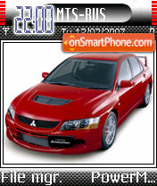 Скриншот темы Mitsubishi Lancer Evo9