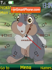 Little Rabbit Clock tema screenshot