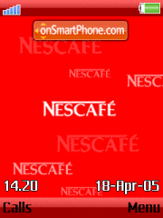 Nescafe es el tema de pantalla