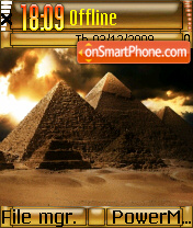 Capture d'écran The Pyramids thème