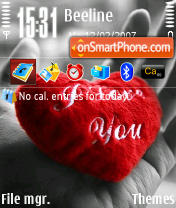 Valentine's Day v1 es el tema de pantalla