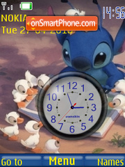 Lilo n Stitch Clock es el tema de pantalla