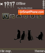 Black Cats tema screenshot