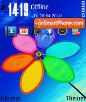 Flower 08 es el tema de pantalla
