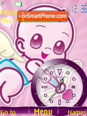 Скриншот темы Cupid Clock