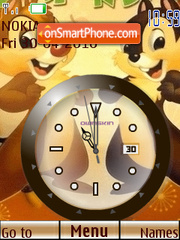 Chip n Dale Clock tema screenshot