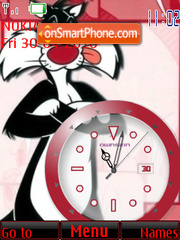 Silvester Clock tema screenshot