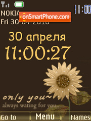 For You Clock es el tema de pantalla