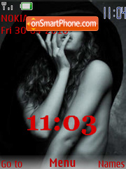 Girls SWF Clock tema screenshot